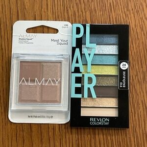 Revlon Colorstay Eye Shadow 910 Enjoleuse & Almay Shadow Squad 230 Own It NEW